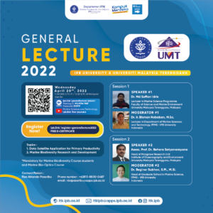 [Online General Lecture IPB University x UMT 2022] – April 20, 2022